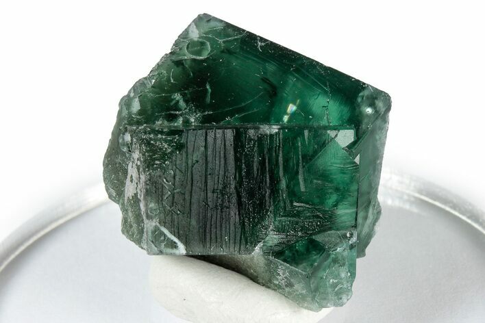 Fluorescent Green Fluorite Twins - Diana Maria Mine, England #337489